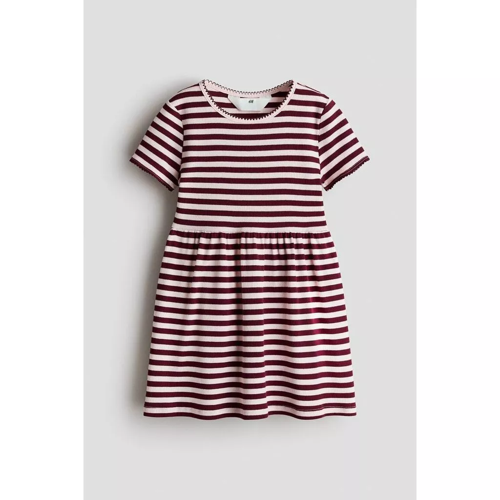 H&M(เอชแอนด์เอ็ม) เดรสผ้าฝ้ายพิมพ์ลาย เด็กหญิง 1343746_1