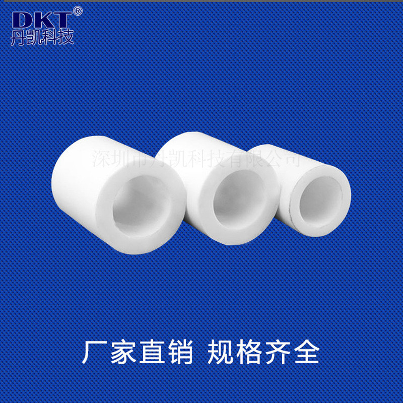 Dankai ผู้ผลิตการประมวลผล PTFE Hollow PTFE Tube ทนต่อการสึกหรออุณหภูมิสูงกรดด่างทน PTFE Hollow