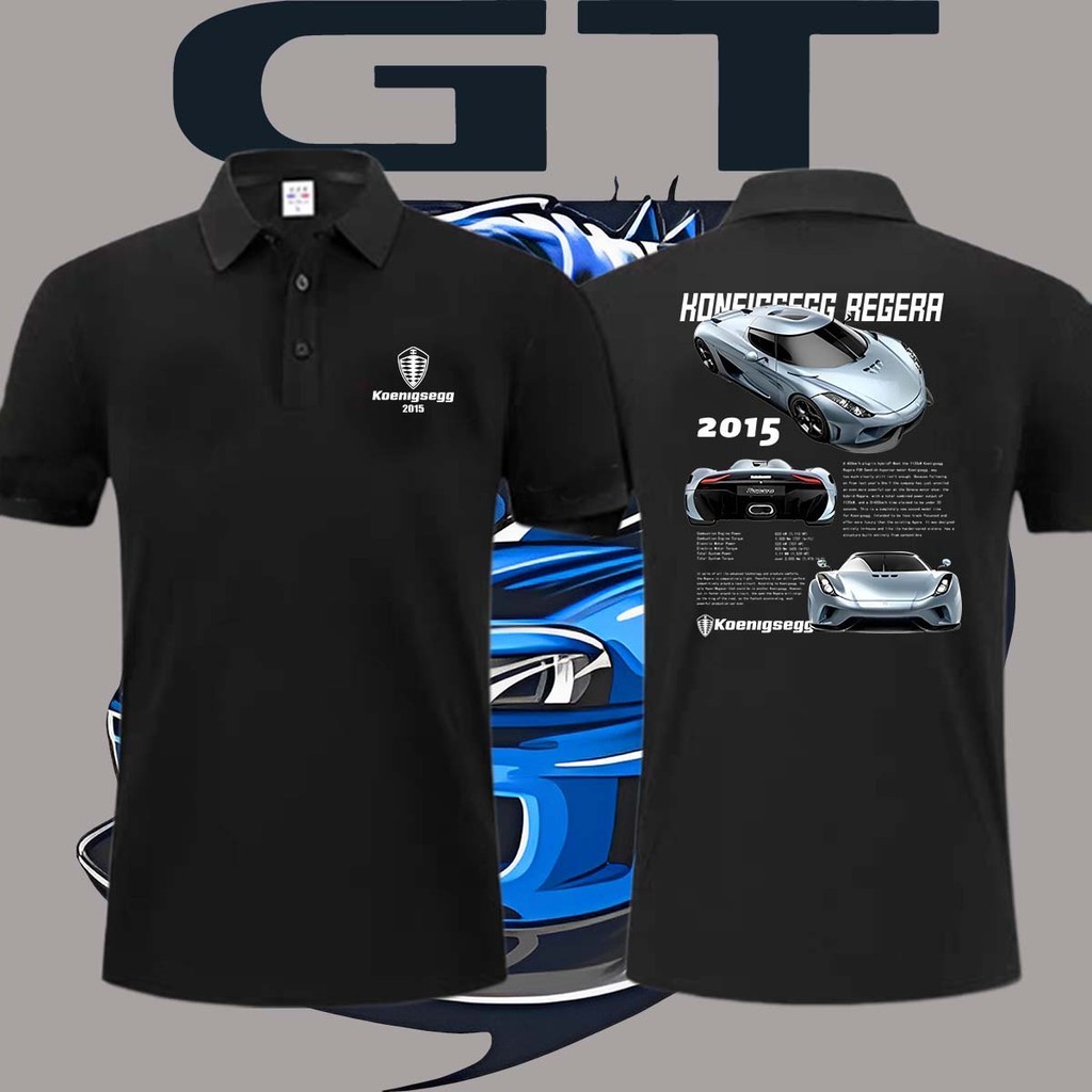การออกแบบเดิมเสื้อโปโล  Nissan GTR Nissan Polo Shirt GTR Nismo Polo R35 R32  ผ้าCotton ใส่ได้ ทั้ง ช