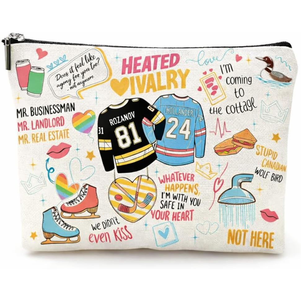 กระเป๋าแต่งหน้า Heated Merch สําหรับแฟนๆ Ilya และ Shane, กระเป๋าเครื่องสําอางสําหรับเดินทาง, Im Comi