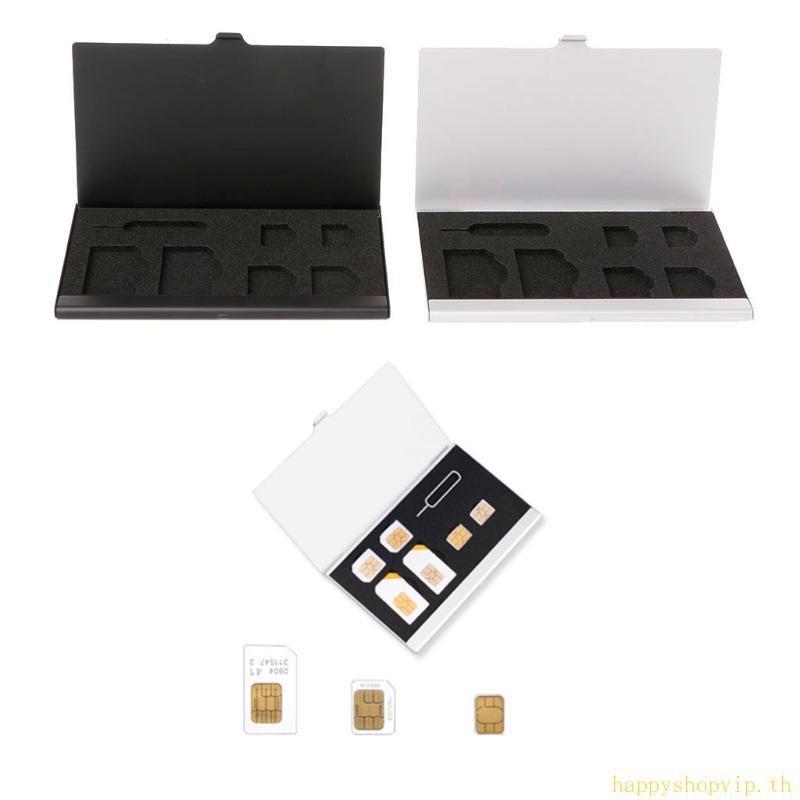 HSV SIM Card Storage Case สําหรับ Micro SIM Card Memory Card Holder Reader Case Cover