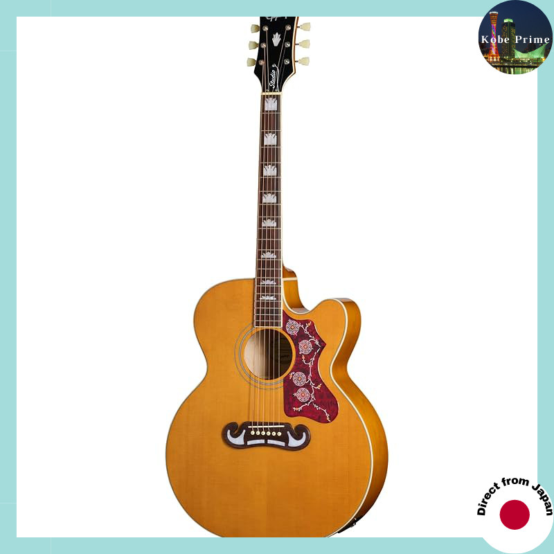 Epiphone J-200 Studio EC Acoustic Guitar - Versatile Left-Handed and Right-Handed Options in Vintage
