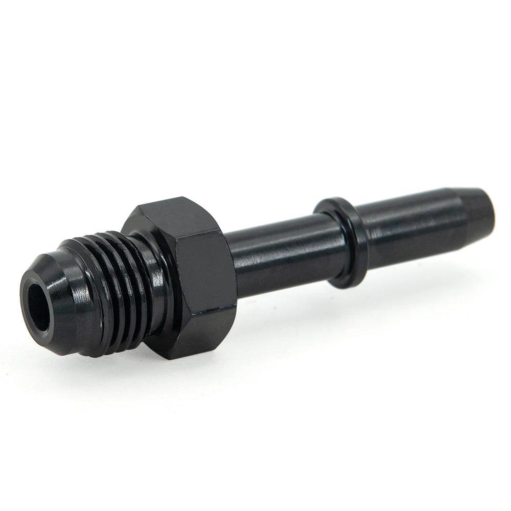 QP Quick Connect AN6 6AN AN-6 AN6 To 5/16" AN6 To 3/8" Male EFI Fuel Line Rail Adapter Black
