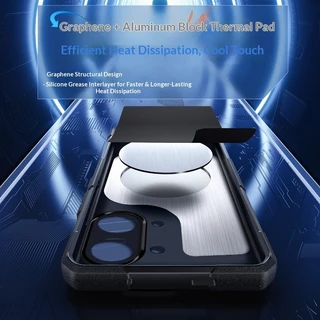 เคสโทรศัพท์ระบายความร้อนแบบกราฟีนสําหรับ XIAOMI Poco F8 X8 F7 X7 F6 F5 X6 Pro/กรอบหนาพิเศษกันกระแทกฝาครอบป้องกันแม่เหล็ก E-sports กรณี