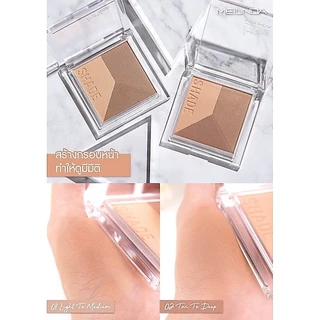 [📦 ส่งด่วน - ราคาถูก ] เฉดดิ้ง คอนทัวร์ ไฮไลท์ Meilinda Layer Shading Powder || MC5083