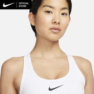 Nike Women's Swoosh Medium Support Padded Sports Bra - White [DX6822-100]