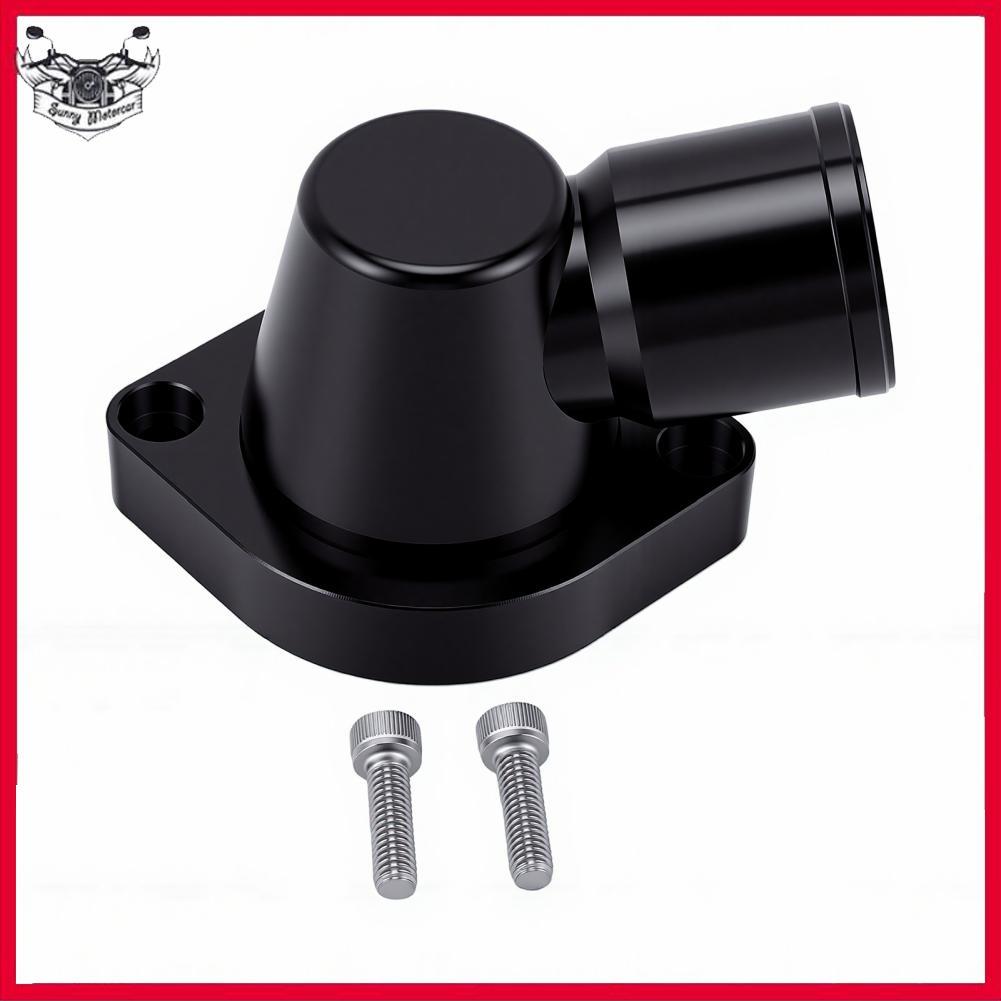 Sunnyhousess Acouto 90 องศาเทอร์โมสตัทหมุนได้ 1.5in สีดำ Billet อลูมิเนียม 360 หมุนได้คอน้ำ CNC เครื