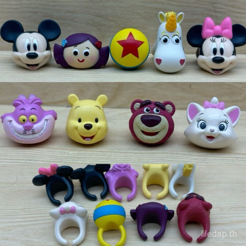 ใหม่ของแท้จํานวนมาก TOMY TOMY TOMY แหวนแหวน Cheshire Cat Pooh Pixar Color Ball TUGX