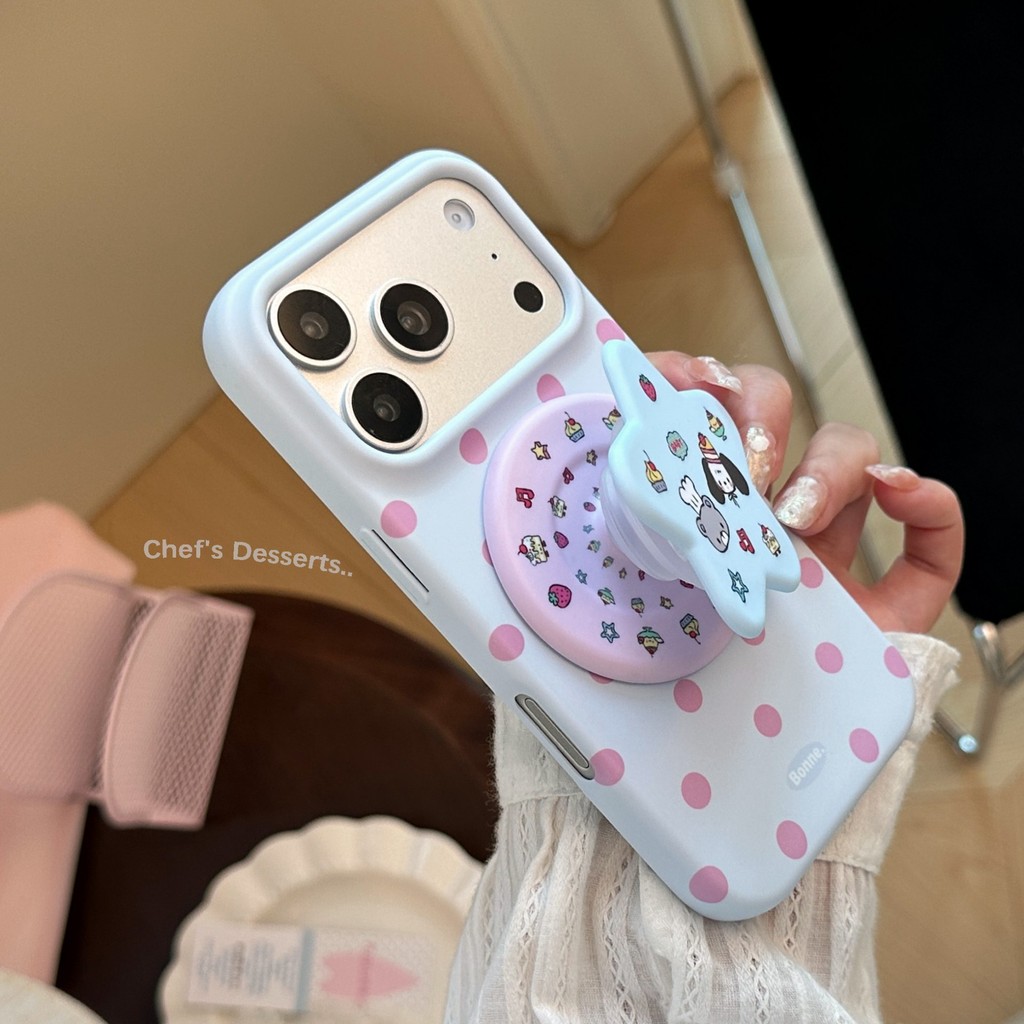 [Sheren] เคสโทรศัพท์ลายจุดลูกสุนัขน่ารักนุ่มน่ารักเหมาะสําหรับ i17 16 15 14 13 12 11 pro max เคสไอโฟน
