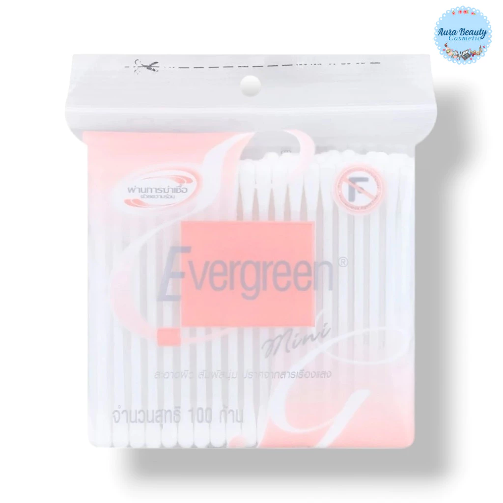 ð (1 āļŦāđāļ) Evergreen Cotton Buds 100 āļāđāļēāļ āļŠāļģāļĨāļĩāļāđāļēāļāđāļāđāļ§āļāļĢāđāļāļĢāļĩāļ āļāļĨāļīāļāļāļēāļāļāđāļēāļĒ 100% āļŠāļģāļĨāļĩāļāđāļēāļāļāđāļāļāļāļĢāļ°āļŠāļāļāđ