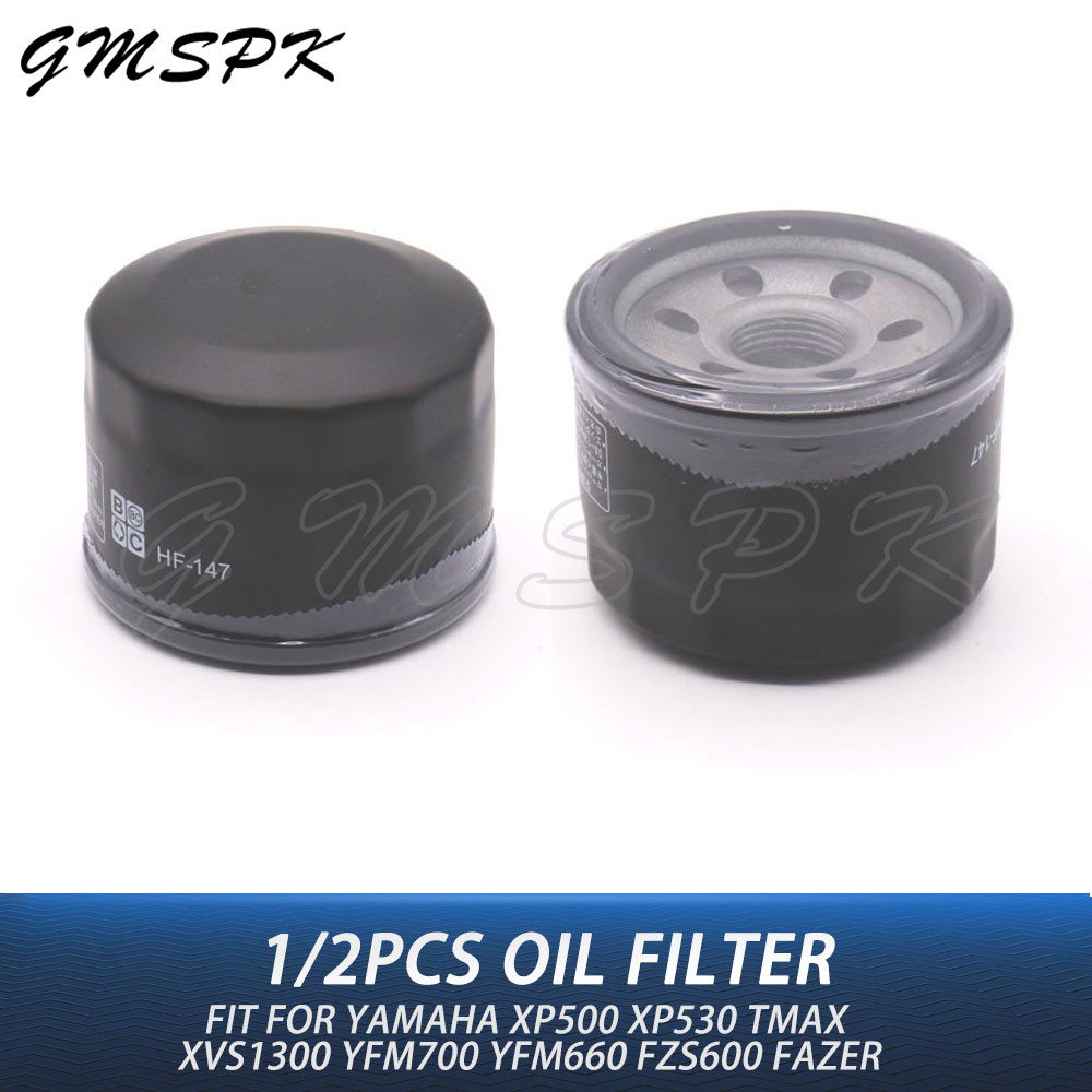 r1/2 PCS รถจักรยานยนต์กรองน้ํามันสําหรับ Yamaha XP500 TMAX500 XP530 TMAX530 T-Max500 T-Max530 YFM660