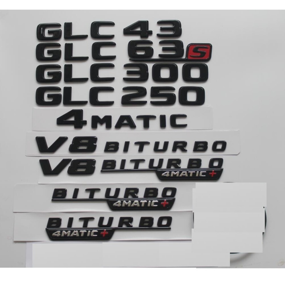 Gloss สีดําสําหรับ Mercedes Benz X253 C253 X254 GLC43 GLC53 GLC63 S AMG GLC250 GLC300 GLC320 GLC350 