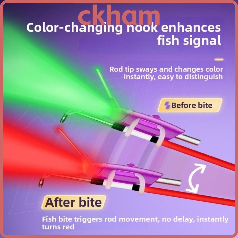 CKHAM Angling LED Alert Light, Bite Alarm ไฟ LED Fishing Pole Bite Alarm, 2026 Alert Light Fishing R