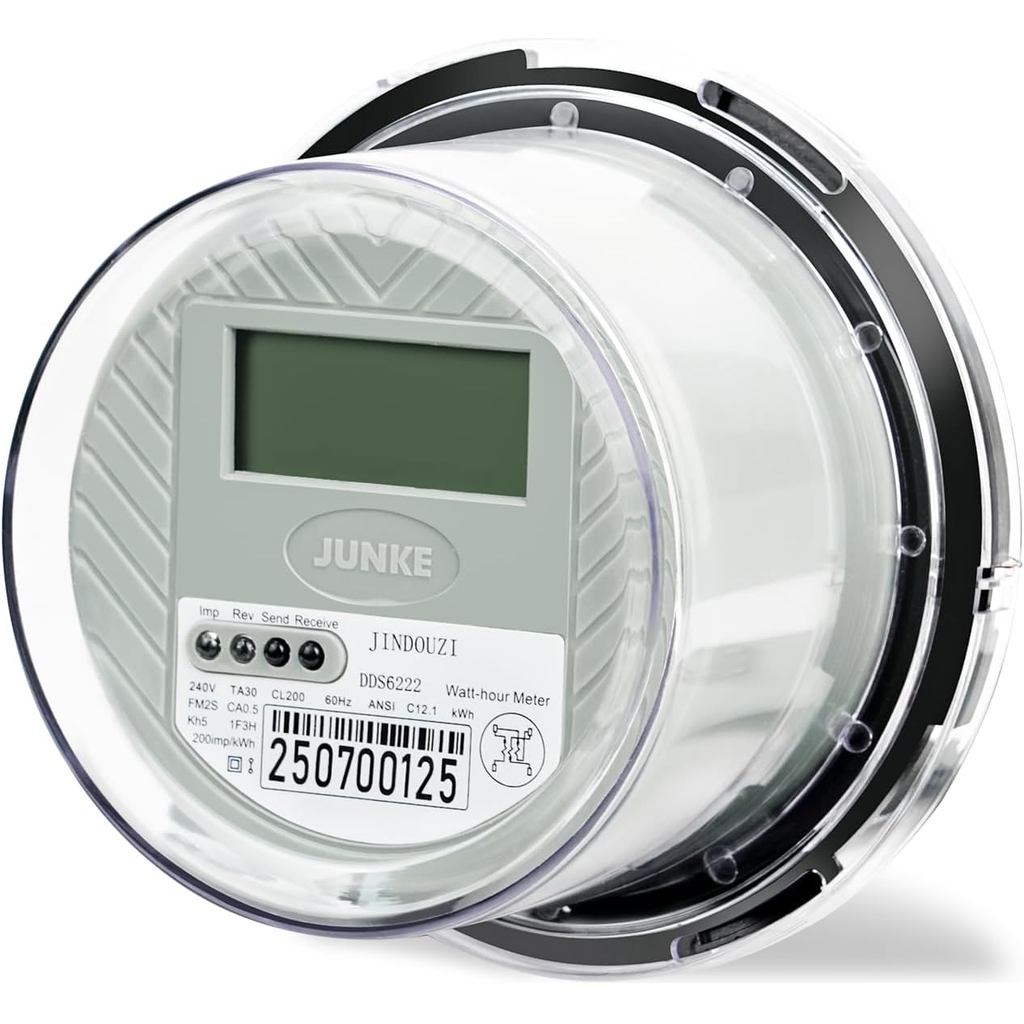 RV Digital Electric Meter,240V 2 สาย KWH Meter,Watt Meter ใช้สําหรับ RV และ Home Meter&*---