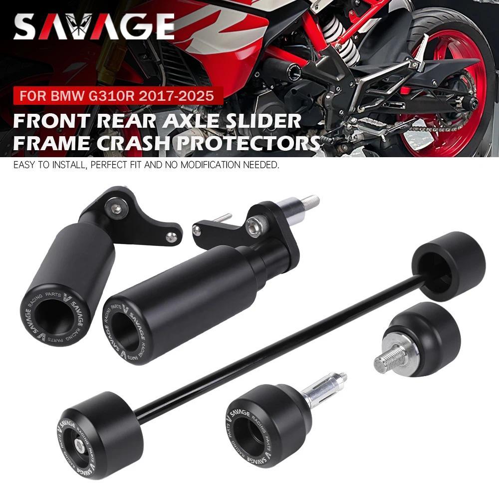kG310 R/RR/GS ด้านหลังล้อหน้าเพลา Slider Protector สําหรับ BMW G310R G310RR G310GS รถจักรยานยนต์กรอบ