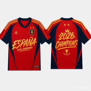 พร้อมส่ง เสื้อฟุตบอลแฟชั่นผู้หญิง ทีมชาติสเปน 2026 สีชมพู คอวี ทรงหลวม YAMAL 19 / FERRAN 7 ผ้าเมชแห้งไว XS-4XL