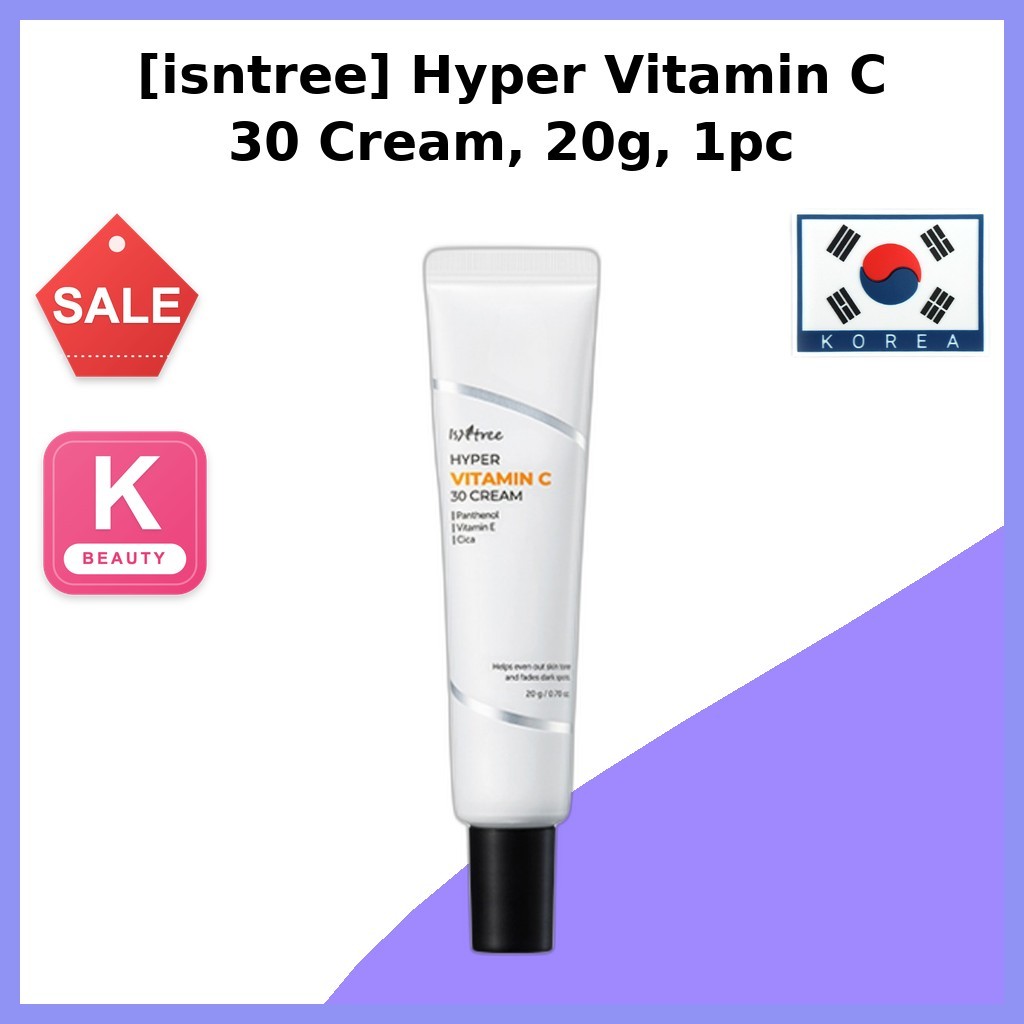 [isntree] Hyper Vitamin C 30 Cream, 20g, 1pc / Korean Moisturizer / Brightening Cream / ของแท้ 100% 