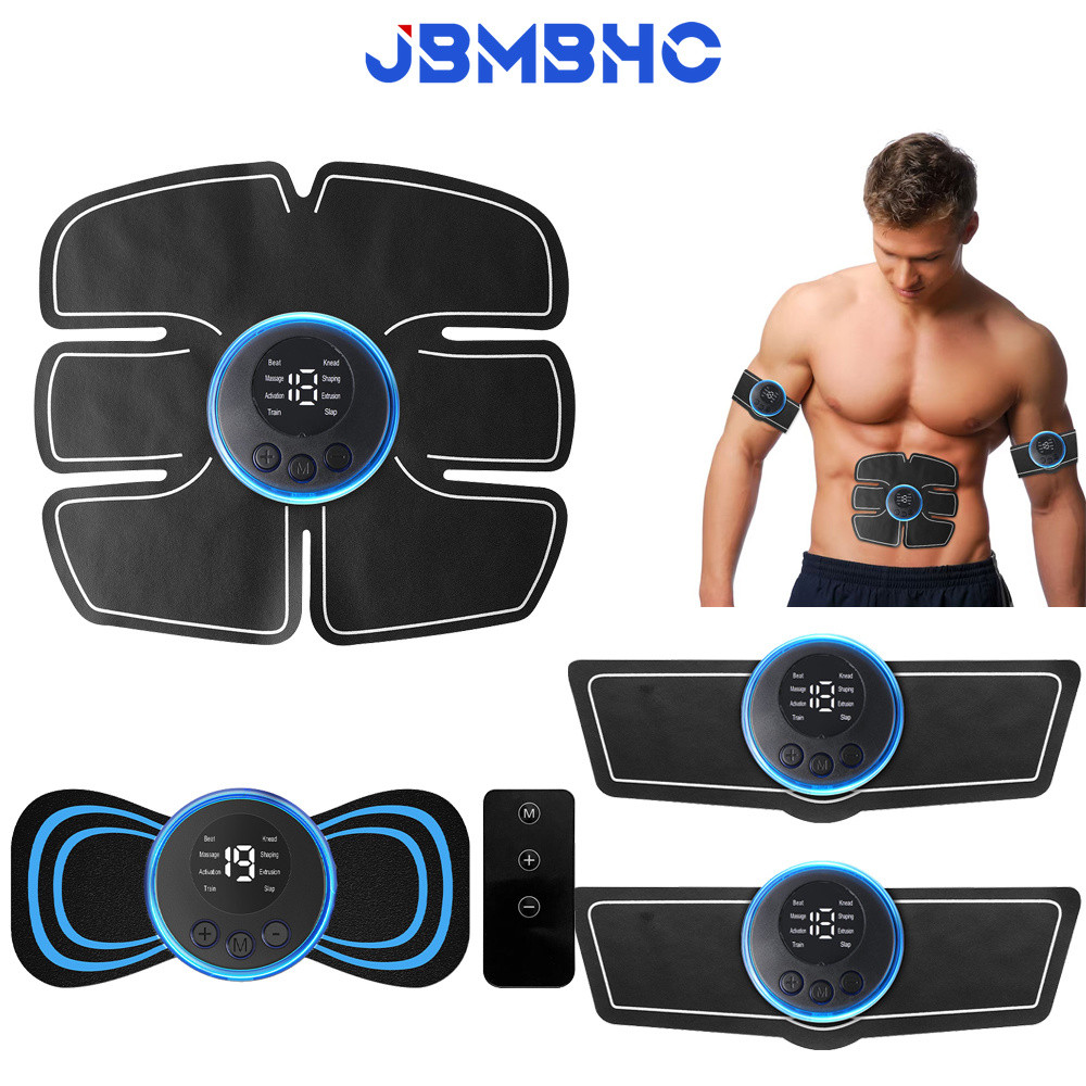 EMS อุปกรณ์ฝึกกล้ามเนื้อ Abdomen Trainer Electric Pulse เครื่องนวดคอฟิตเนสสําหรับคอแขน Belly