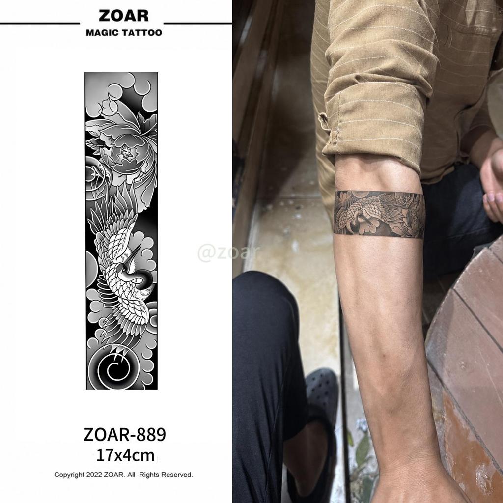[ส่งไทย] แทททูสมุนไพร ติดนาน 2 สัปดาห์ รอยสักกึ่งถาวร ลายแขน เหมือนจริง รอยสักแบบปลอกแขน