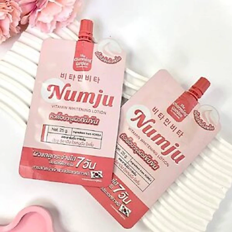 Numju Vitamin Whitening Lotion นัมจู วิตามิน ไวท์เทนนิ่ง โลชั่น [แบบซอง] [1 ซอง] thumbnail 5