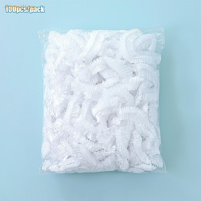 Families> ผ้าคลุมเก็บอาหารแบบใช้ซ้ําได้ 100 ชิ้น Keep Fresh Food แผ่นห่อพลาสติก Clings ฟิล์มได้ดี