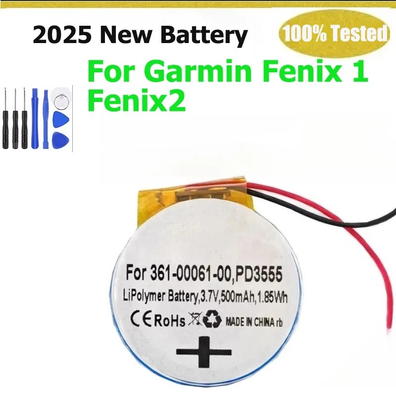ยี่ห้อ-ใหม่ 361-00061-00 แบตเตอรี่สําหรับ Garmin Fenix 1 Fenix2 PD3555W PD3555 แบตเตอรี่แบบชาร์จไฟได