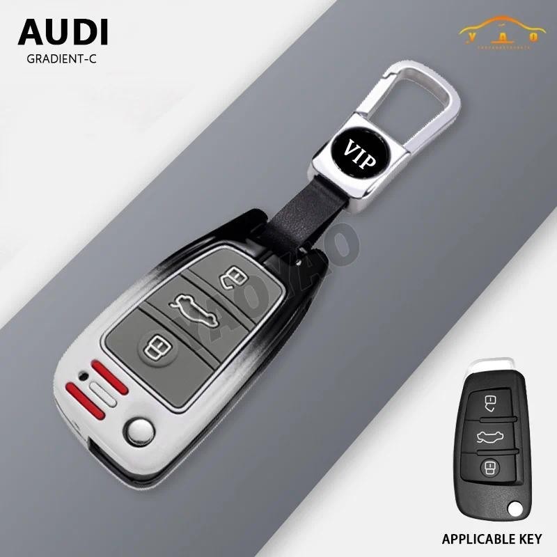 2024 ใหม่โลหะผสมสังกะสีกรณีกุญแจรถสําหรับ Audi A3 B9 A6 C8 A7 S7 A8 D5 S8 Q5 Q7 Q8 SQ8 TT E-tron RS6