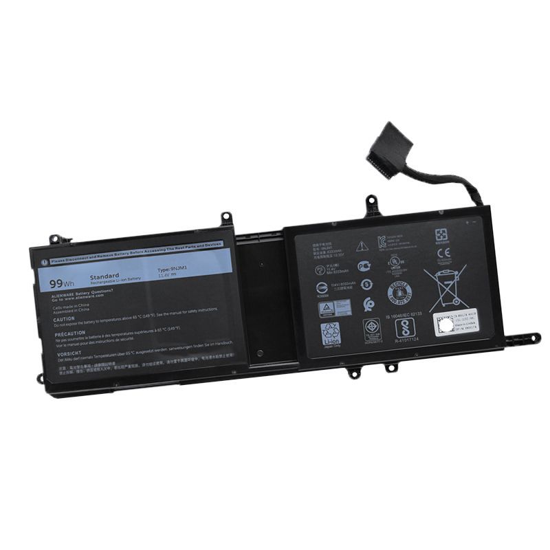 แบตเตอรี่ใหม่ P31E/9NJM1 สำหรับ Dell Alienware 15 R3/17 R4/R5