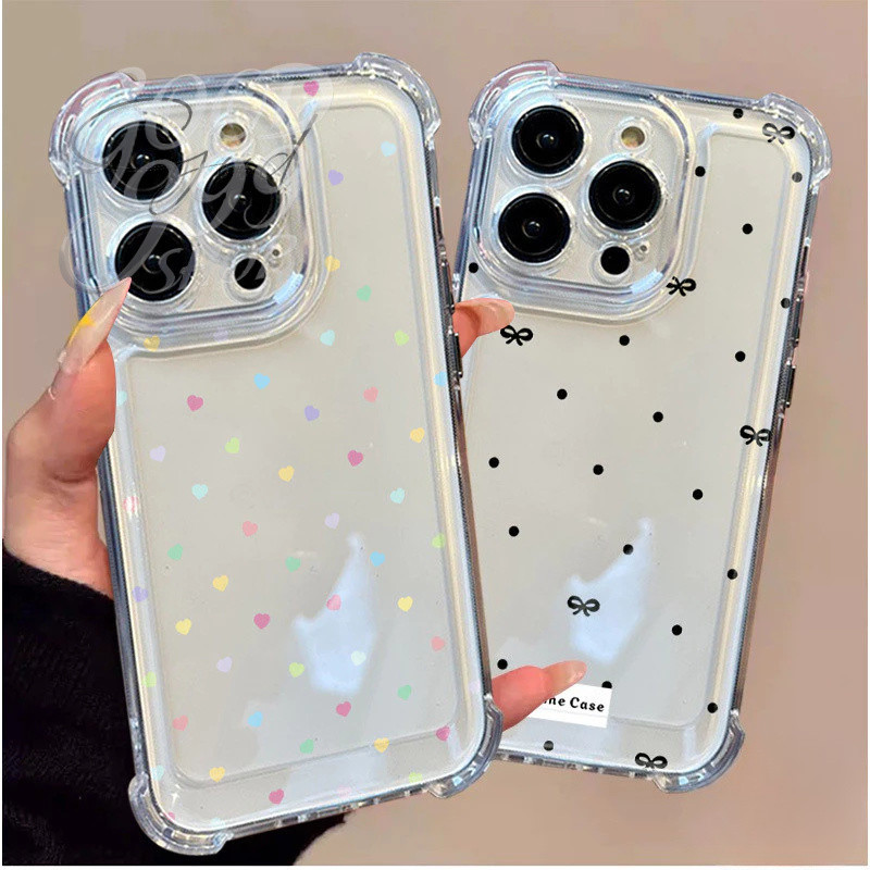 🎈GOOD🎈หมาะสำหรับ IPhone 17 7 8 16 15 12XR X XS Max 13 14 Pro Max Plus ฤดูใบไม้ผลิในบุคลิกภาพโปร่งใสขั้นสูงที่เรียบง่าย