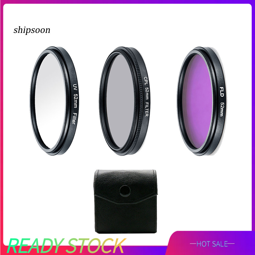 SN Professional UV CPL Polarizer FLD Photo Photo Photography Filter Kit สําหรับกล้อง SLR