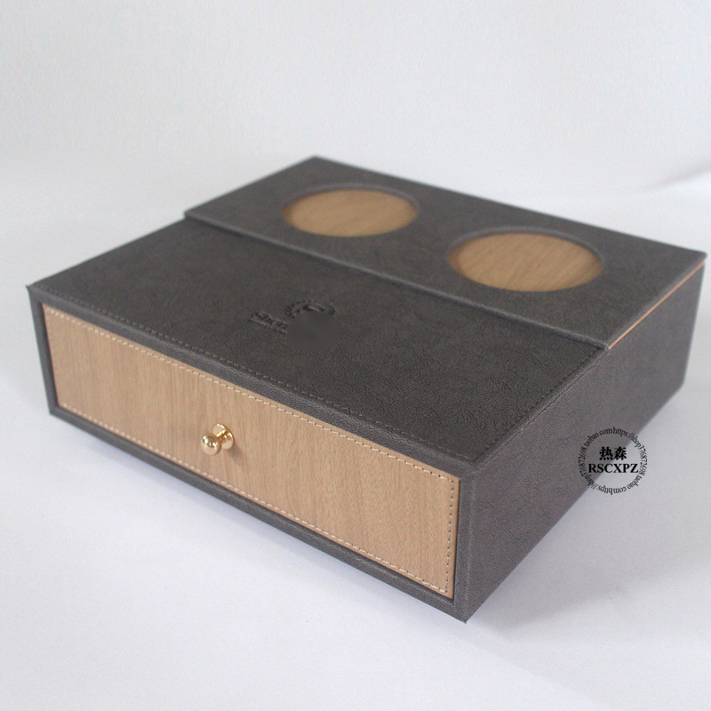 Star Hotel Toothware Box Storage Box Nordic Hotel Room Toiletries Box Easy Single Consumable Leather