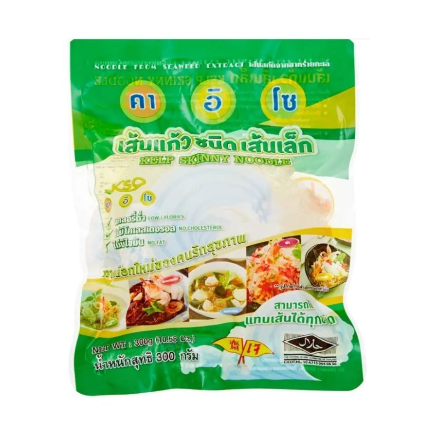 คาอิโซ เส้นแก้วเล็ก Kaiso Kelp Skinny Noodle 300g.