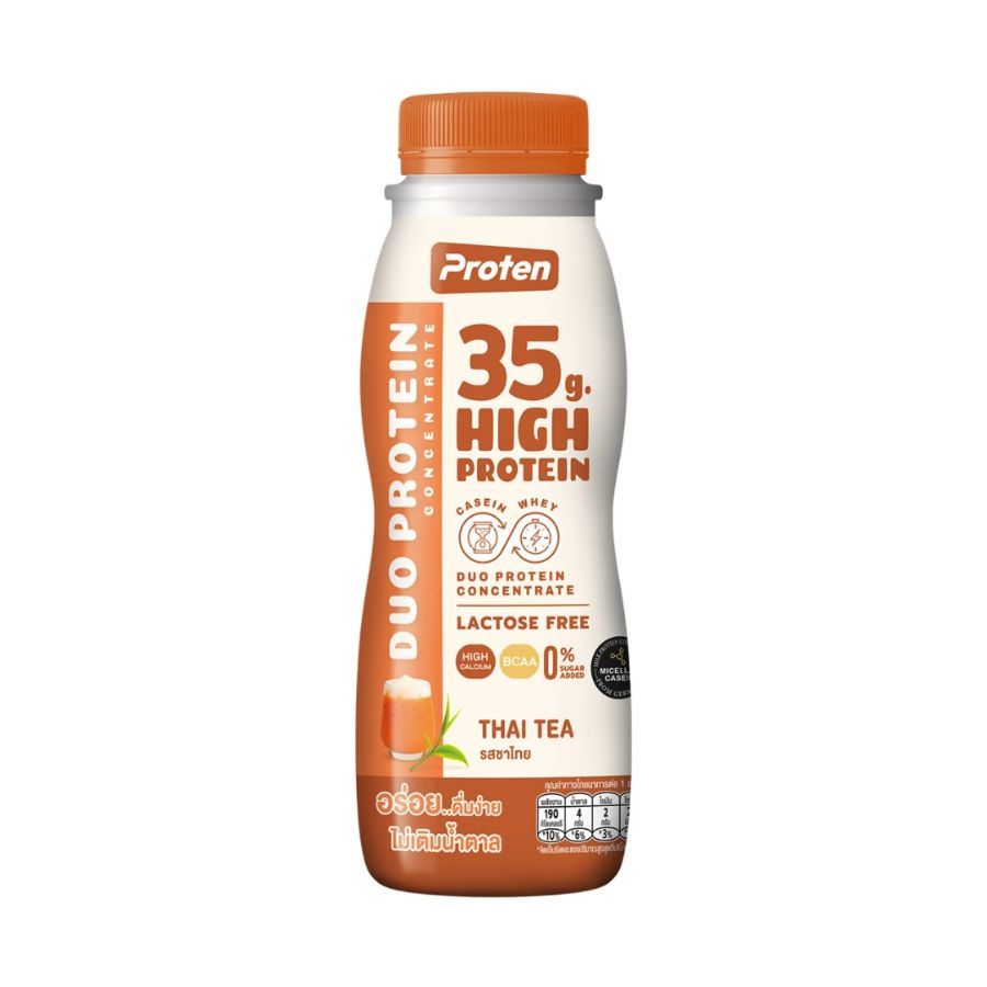 โปรเท็น นมโปรตีนสูง35กรัมรสชาไทย Proten High Protein 35g Thai Tea 350ml.