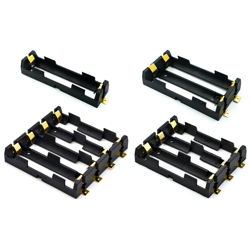 กล่องแบตเตอรี่ 18650 เดี่ยว/คู่/สาม/สี่ SMT Patch In-Line 1 ~ 4 SMD Patch ผู้ถือแบตเตอรี่ SMD