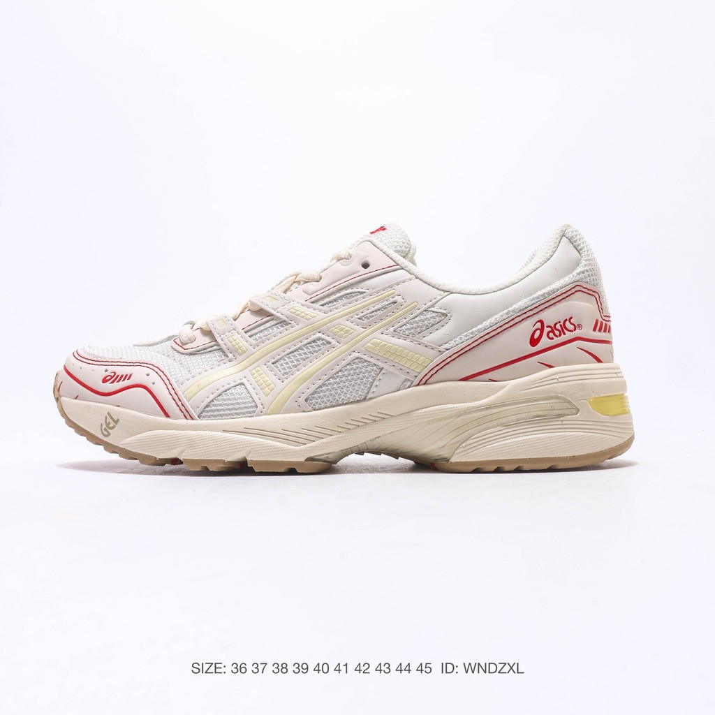 ASICS คู่สไตล์ GEL-1090 Retro Daddy รองเท้า Breathable Cushioning รองเท้ากีฬาผู้ชายผู้หญิง All-Match