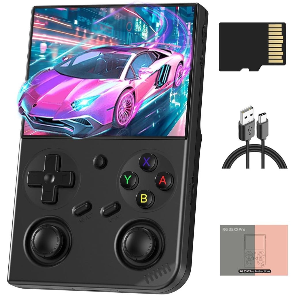 Anbernic RG35XX Pro Retro เกมคอนโซลมือถือ, หน้าจอ IPS OCA 3.5 ", ระบบ Linux, 64GB, WiFi Bluetooth, เ