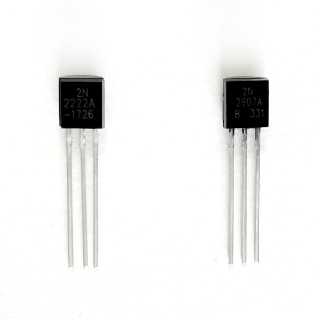 20 ชิ้น 2N2222 + 20 ชิ้น 2N2907 TO-92 ทรานซิสเตอร์ NPN 2N2222A 2N2907A