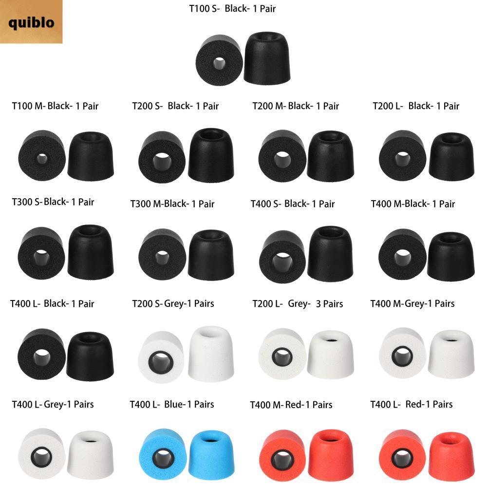 QUIBLO Replacement Eartips Consumer Electronics C Sets Soft Memory Foam สําหรับหูฟังชนิดใส่ในหู