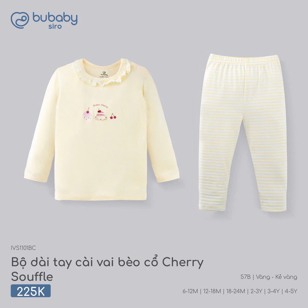 Molist Candie เสื้อผ้าเด็กคอกลมแขนยาวชุดทุกสี - Bubaby Binh Duong