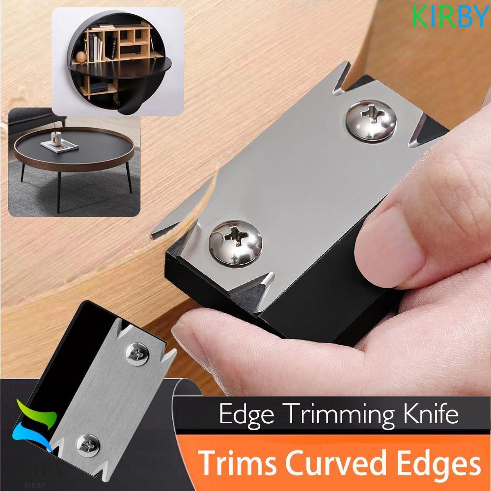 KIRBY Manual Edge Trimmer, Square Steel Burr Scraper Board, Edge Banding Trimmer ทนทานมุมขวาแบบพกพาง