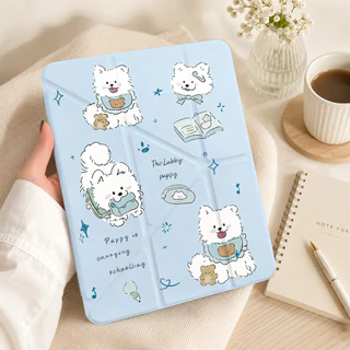เคสไอแพด เคส iPad พับ Y มีที่ใส่ปากกา ลายน้องหมาสีฟ้า Gen11 Gen10 Gen9/8/7 Air11 Air4/5 Air6/7/8 Pro11 กันกระแทกดีเยี่ยม