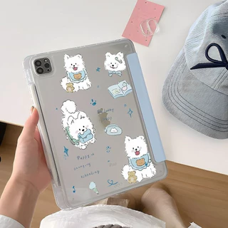 เคสไอแพด เคส iPad พับ Y มีที่ใส่ปากกา ลายน้องหมาสีฟ้า Gen11 Gen10 Gen9/8/7 Air11 Air4/5 Air6/7/8 Pro11 กันกระแทกดีเยี่ยม