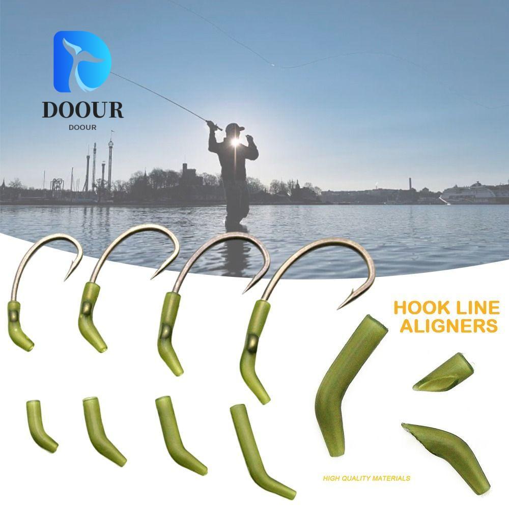 DOOUR 30pcs D Rig Kickers, Aligners Sleeve Kickers Hook ปลาคาร์พตะขอตกปลา, Kickers Sleeve Rigs ปลาคา