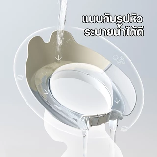 หมวกอาบน้ำเด็ก หมวกสระผมเด็ก ปรับขนาดได้ ป้องกันน้ำเข้าตาและหู น่ารัก อุปกรณ์อาบน้ำ