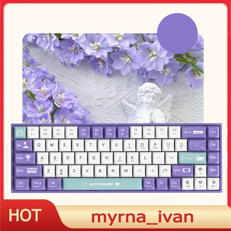 AK680 คีย์บอร์ดเกมคีย์บอร์ด ABS Keycap 68 คีย์คีย์บอร์ดแบบมีสาย Hot Swap สําหรับแล็ปท็อปพีซี