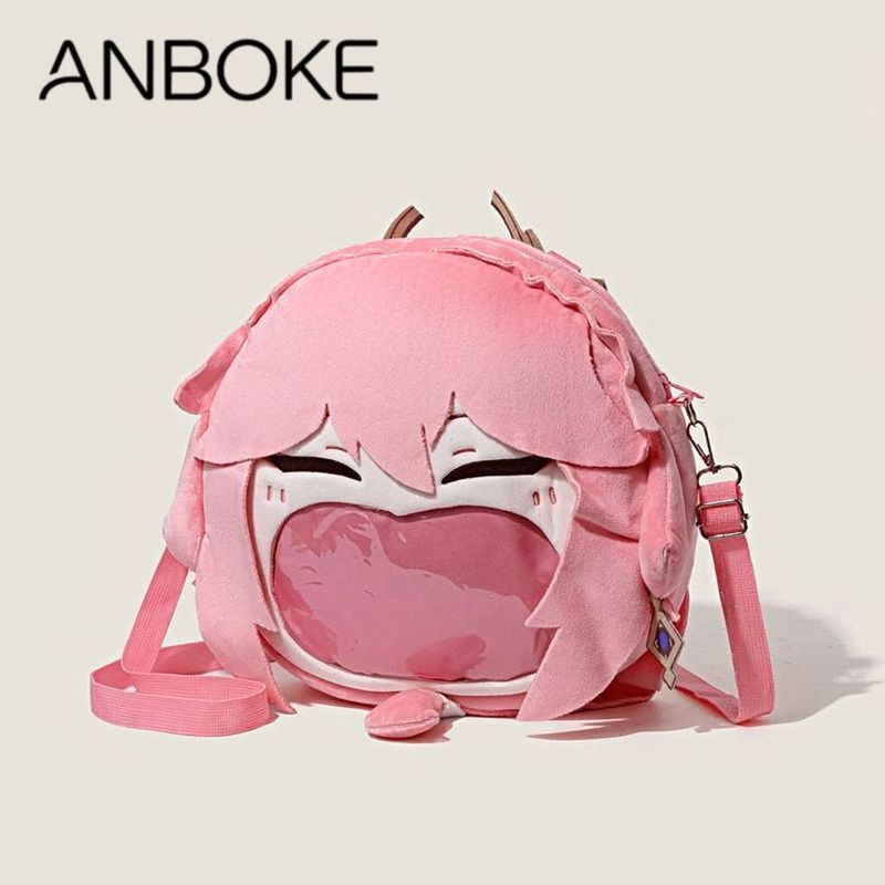 Genshin Impact/Kamisato Yae Miko/Genshin Yae Miko กระเป๋าเป้สะพายหลังตุ๊กตา Itabag กระเป๋าเป้สะพายหล