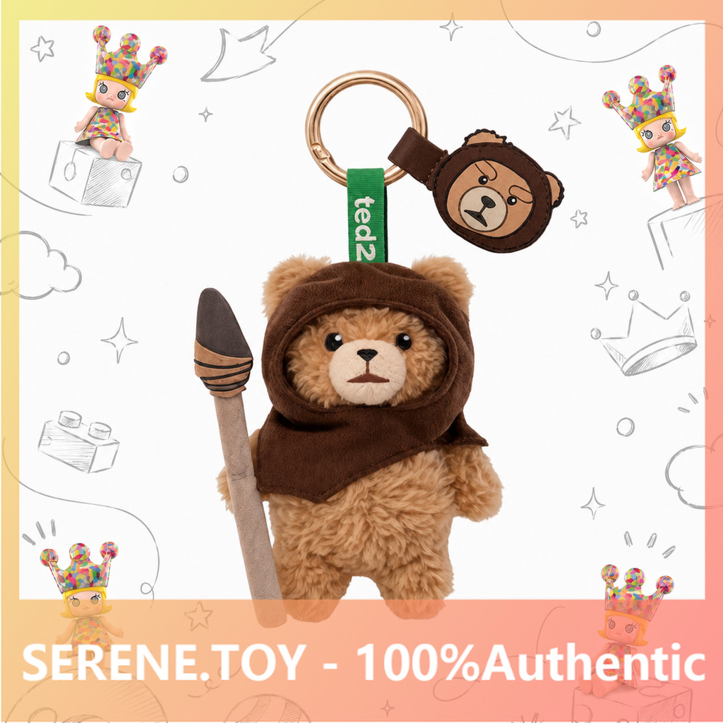 ความลับPOPMART GONGMING!Ted2 Baby Ted 可动毛绒挂件 กล่องของเล่น摆件礼物