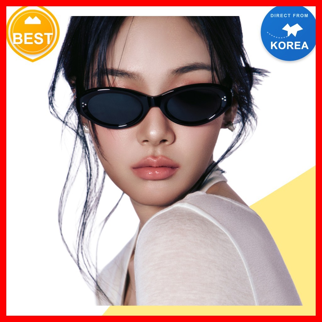 [riety] แว่นกันแดด LUNO C1 สีดํา 1 ชิ้น / แว่นกันแดดเกาหลี / ดีไซน์ทันสมัย / ของแท้ 100% โดย K-GlowH