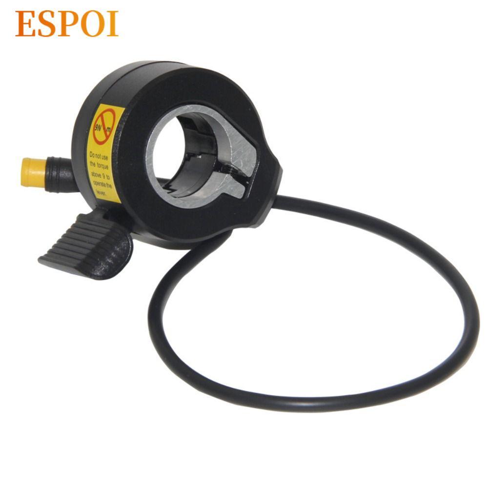 ESPOI Finger Thumb Throttle,กันน้ํา 24V 36V 48V Ebike Thumb Throttle,คุณภาพสูงพลาสติกสีดําไฟฟ้าจักรย