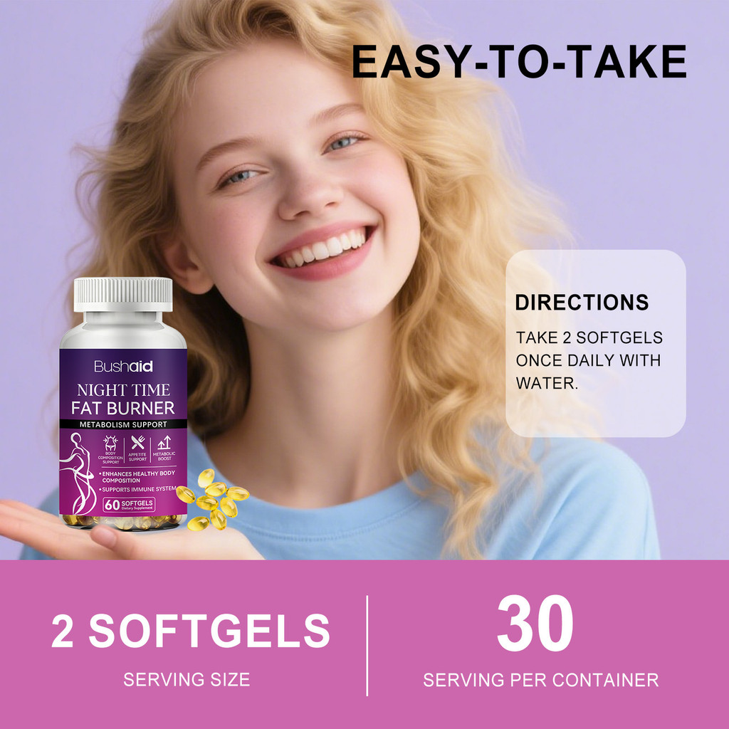 BUSHAIID Night Posture Management Capsules สูตรอ่อน Light Body Posture Home Daily Posture Management